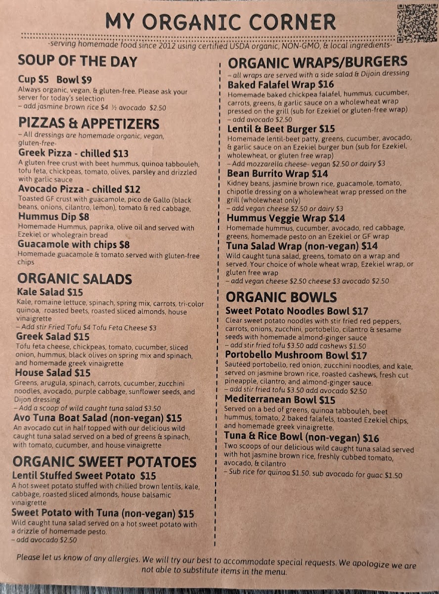 Menu My Organic Corner-3