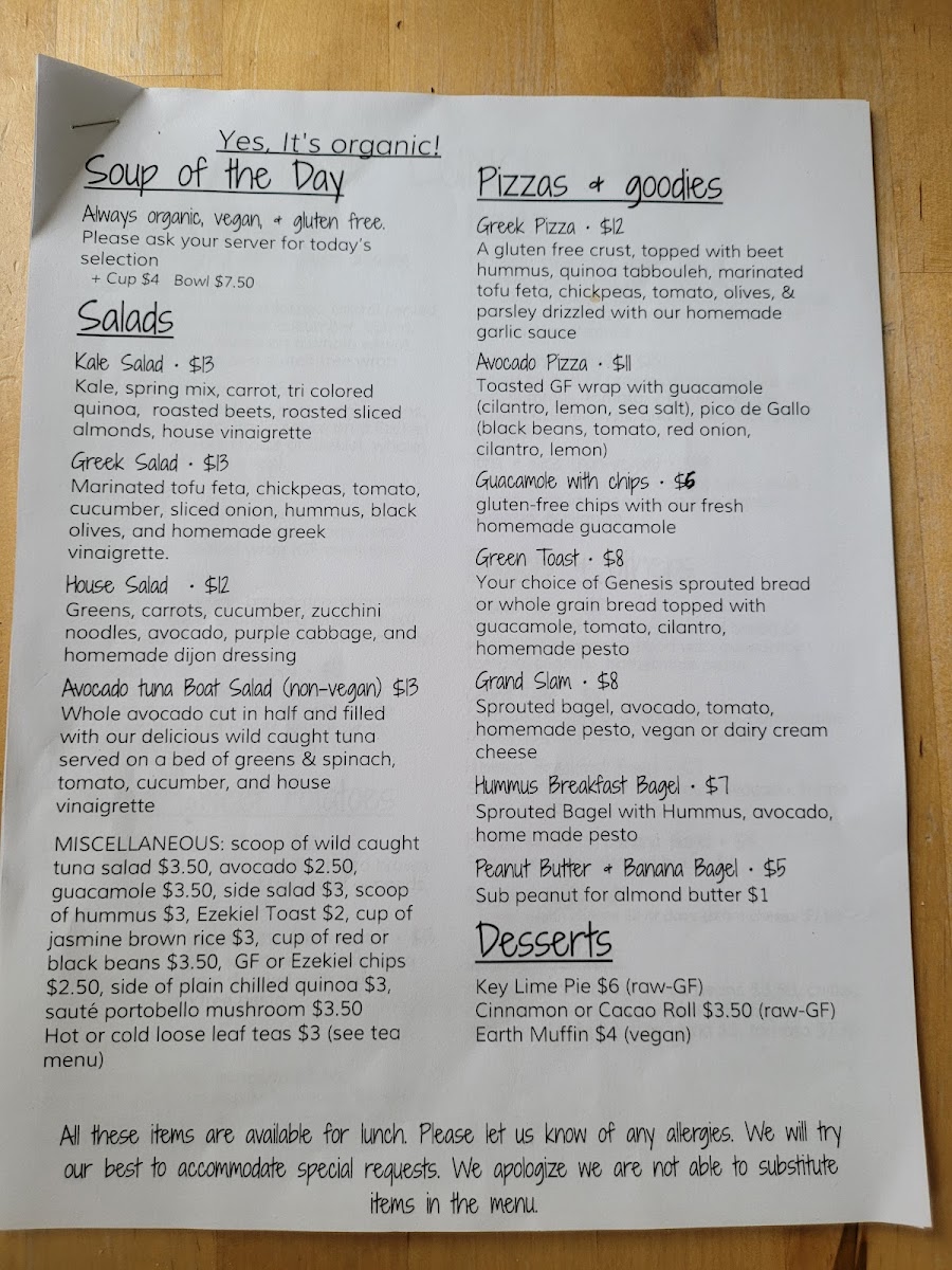 Menu My Organic Corner-7